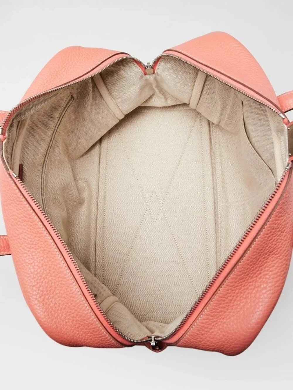 Hermes 35cm Crevette Clemence Leather Victoria II Bag - Picture 12 of 12